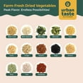 thumbnail image 5 of Urban Taste Kitchen Dehydrated Essential Vegetables – Air-Dried Ginger, No Additives, Shelf-Stable for Soups, Pantry, Mixes, Ramen Toppings, Cooking, Camping & Emergency Storage, 5 of 7