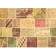 thumbnail image 1 of Ahgly Company Indoor Rectangle Patchwork Brown Transitional Area Rugs, 2' x 4', 1 of 4