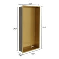 thumbnail image 5 of Logmey 25x13 Inch Stainless Steel Gold Bathroom Shower Niche Built-in Wall Shower Shelve, Living room/Bedroom/Kitchen Storage Shelve, 5 of 9