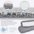 thumbnail image 2 of Cabezal de repuesto de microfibra para fregona de polvo seco y húmedo, repuestos de cabezales de fregona lavables reutilizables compatibles con el sistema de cuidado de pisos Bona para cocina, hogar,, 2 of 6