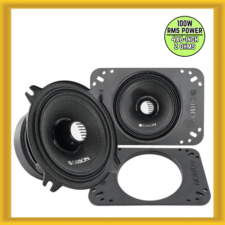 CM452 - 4 (4x6) Inch 2 Ohm Midrange Speaker 100 Watts RMS