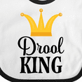 thumbnail image 4 of Inktastic Drool King Baby Boy Funny Boys Baby Bib, 4 of 4