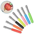 thumbnail image 5 of Stainless Steel Fruit Corer, Easy-Twist Apple Pear Seed Remover, Dishwasher Safe Kitchen Tool with Ergonomic Handle for Smooth Core Extraction Pink 7x0.78'', 5 of 8