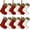 Burgundy/Green, variant on Pack of 12 Mini Knit Christmas Stockings 6 Inch Knitted Xmas Family Holiday Hanging Cable Stocking Gifts Decorations for Fireplace Tree Decor