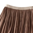 thumbnail image 5 of Sngxgn Skirts for Women Elastic High Waisted Skirt Womens Summer Skirts Trendy(Coffee,One Size), 5 of 7