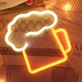 thumbnail image 2 of beer neon light, beer LED NEON SIGNS WALL DECOR USB BATTERY OPERATED BEER LAMP, 2 of 5