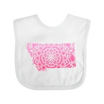 Inktastic Montana Silhouette Mandala Boys or Girls Baby Bib