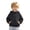 Black, variant on Unisex Kids Solid Hooded Windbreaker Jacket, Wind Resistant Casual Coat for School, Park, Travel & Cool Spring Fall Outdoor Wear(Coffee/3-4 Years)
