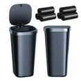 thumbnail image 1 of Minibote de basura para coche xuenair con tapa, 2 unidades, 90 bolsas, color negro, 1 of 8