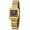 Brown, variant on Gold Watches for Women, Square Dainty Ladies Analog Quartz Watch with Roman Numeral, Stainless Steel Bracelet Watch, Classic Waterproof Women Wristwatch Gift, Gold