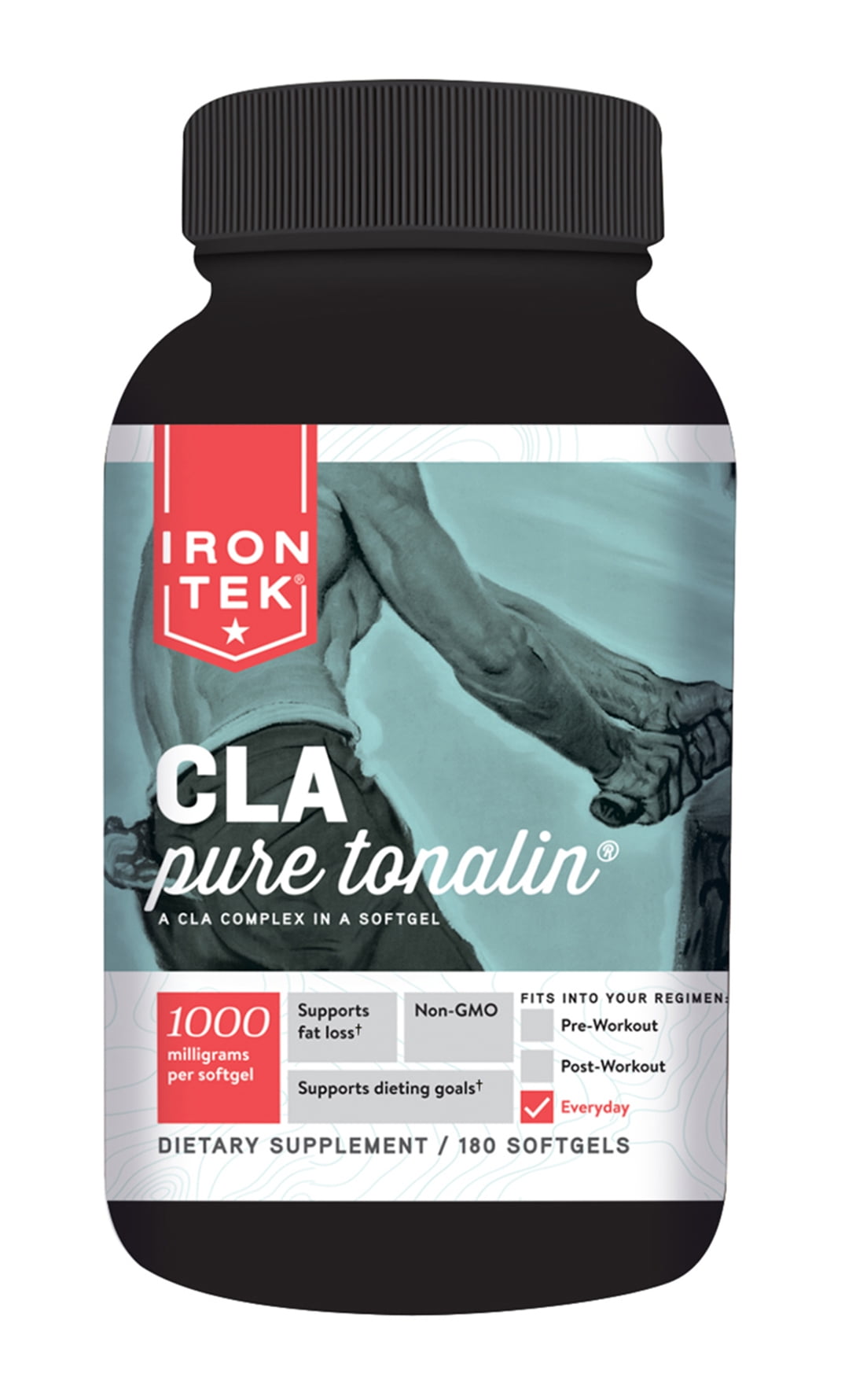 Iron Tek CLA Pure Tonalin Weight Loss Softgels, 180 Ct