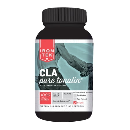Iron Tek CLA Pure Tonalin Weight Loss Softgels, 180 Ct