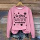 thumbnail image 3 of Gibobby Sudaderas de Navidad para Mujer Otoño e Invierno Adecuado Navidad Estampado O Cuello Ajuste Tops Casual Manga Larga(Rosa,CH), 3 of 4