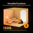 thumbnail image 2 of VIVOSUN Portable Greenhouse Heater with Adjustable Thermostat, 1500W/750W Electric Heater, 3 Modes for Fast Heating, Overheat Protection, Dustproof Design for Grow Tents, Patios & Outdoors, 2 of 8