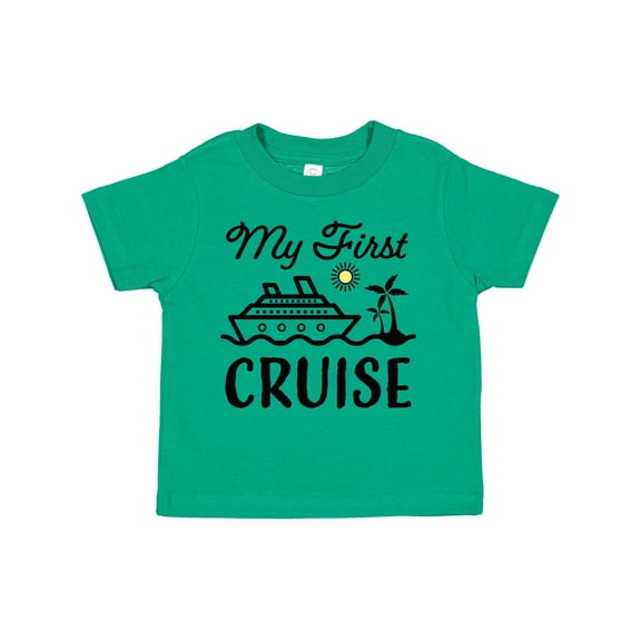 Inktastic My First Cruise with Cruise Ship and Palm Trees Boys or Girls Toddler T-Shirt