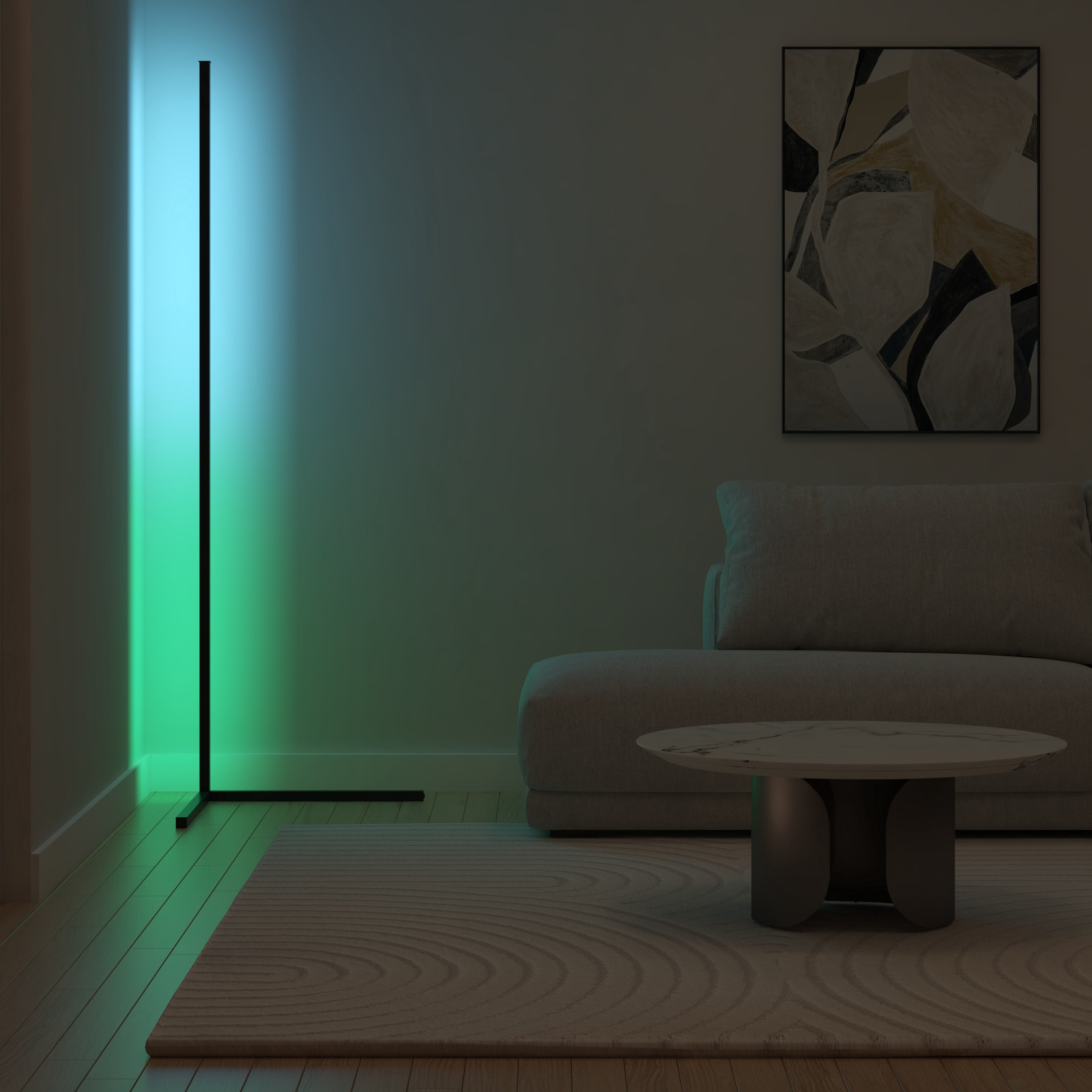 Ozarke Corner Modern Long Floor Lamp XL