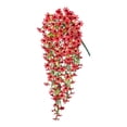 thumbnail image 2 of Hogar y jardín, flores artificiales, orquídea violeta disco, flor artificial para colgar en la pared, set de fotografía para jardín al aire libre, decoración de ramas., 2 of 7