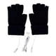 thumbnail image 2 of Guantes de punto con calefacción USB para invierno, cálidos, protección para las manos, guantes sin dedos fríos, medio dedo, 2 of 5