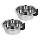 thumbnail image 5 of GOOHOCHY 2 juegos de comederos elevados para perros que ahorran espacio y se montan en la pared. Comedero de acero inoxidable para perros. Cuencos colgantes para comida y agua., 5 of 7