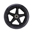 thumbnail image 1 of tredstone Accessoire de Fauteuil Roulant 7 Pouces Roue avant Résistante à l'Usure avec Roulement Roues Solides Ensemble Valise Roulettes PVC Réparation [Dia.16-17cm] Noir, 1 of 6