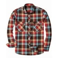 thumbnail image 4 of sogami Men's Big & Tall Flannel Shirt Warm Oversized Long Sleeve Button Down Shirt Loose Fit Casual Plaid Shirt for Fall Winter, 4 of 6