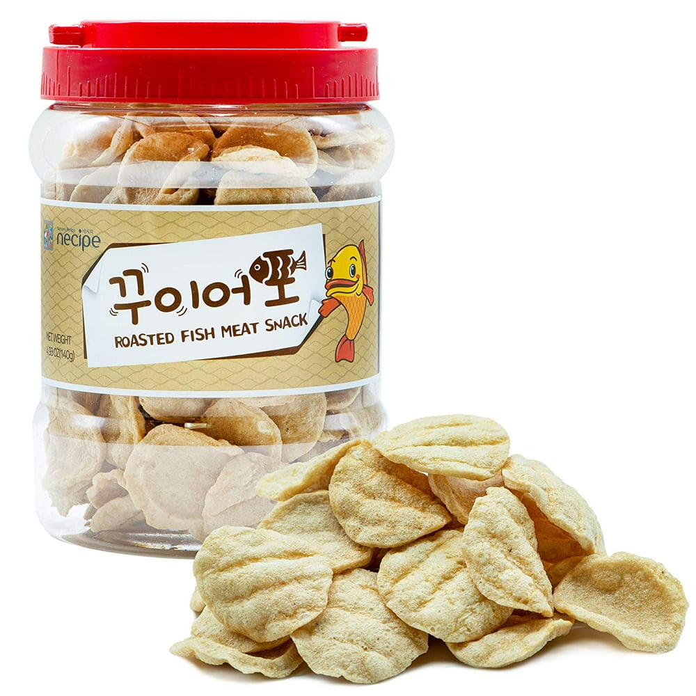 Roasted Fish Jerky [ Korean Snack ] Crunchy + Salty, Best