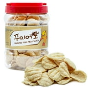 Roasted Fish Jerky [ Korean Snack ] Crunchy   Salty, Best Chip For Perfect Seafood Snack, Party Sized Tub for Sharing