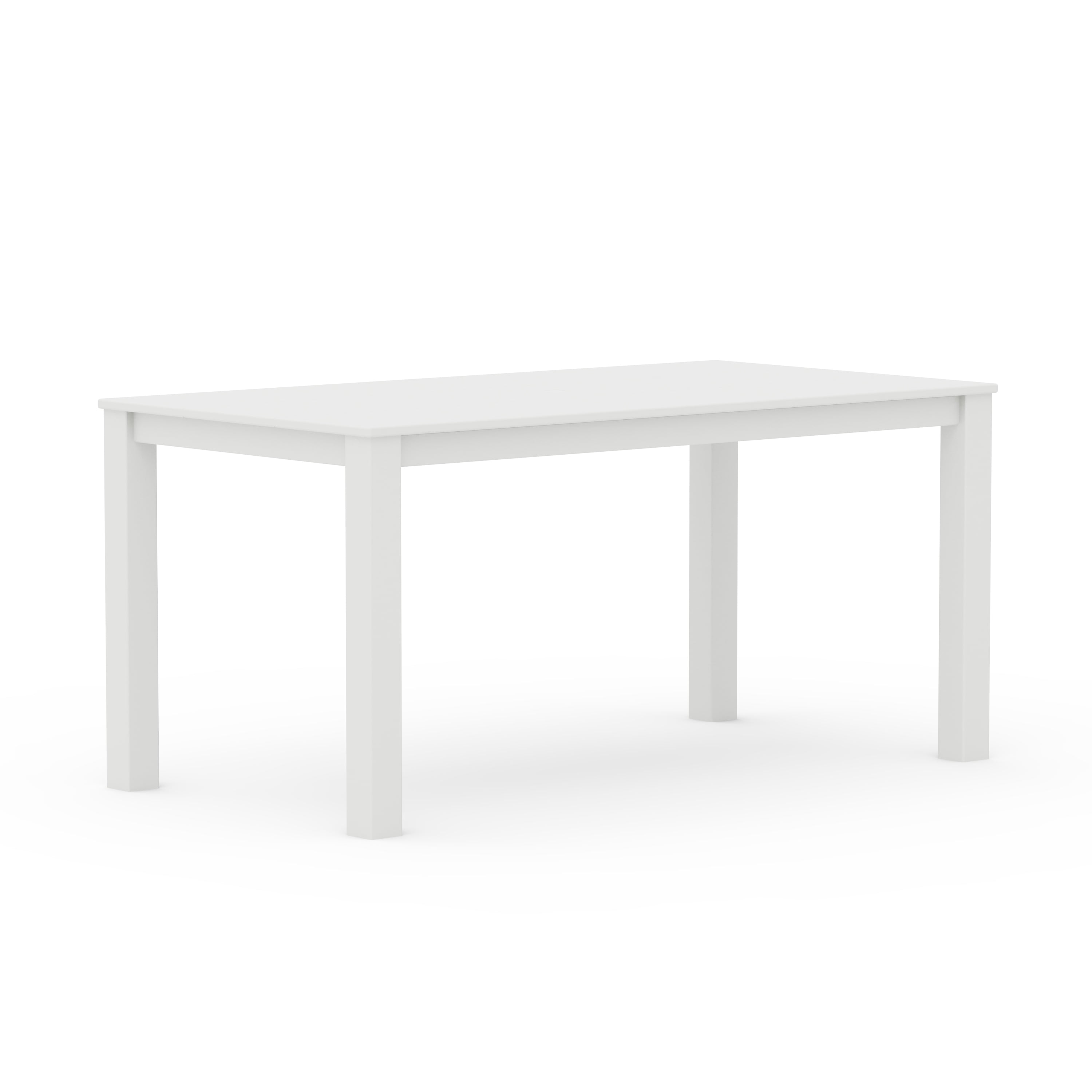 Better Homes & Gardens by POLYWOOD Southlake 34" x 64" Outdoor Dining Table, All-Weather HDPE, Patio, White