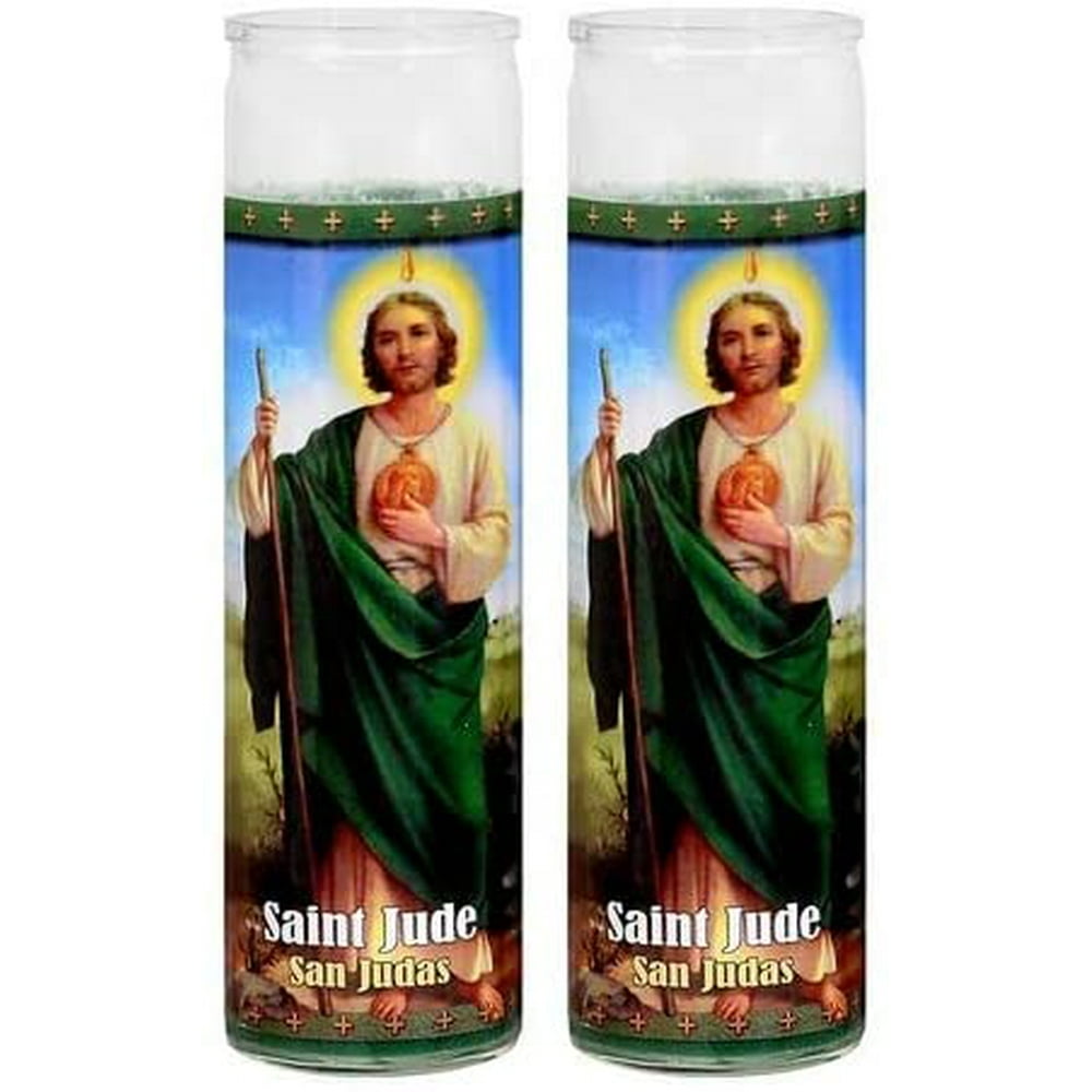 Prayer Candles San Judas Tadeo Candles Green Wax 6 Pack Walmart
