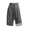 thumbnail image 4 of XQYLOS Childrens Japanese Traditional Asian Clothes Pants Casual Loose Style Linen Shorts Comfortable Lightweight Breathable Outfit, 4 of 4