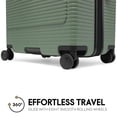 thumbnail image 4 of ELLE Passage 3 Piece Expandable Retro Spinner Luggage Set | Sage, 4 of 9