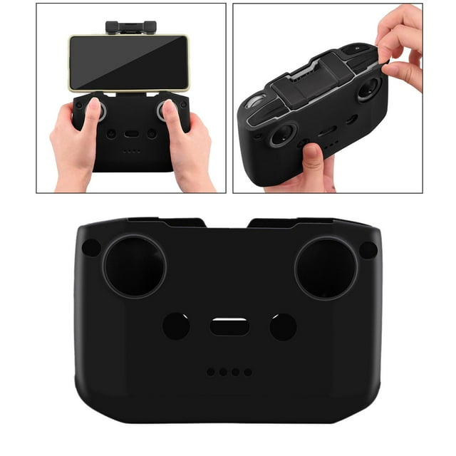Funda para telemando, funda protectora de silicona Funda , de costilla Re , Negro Yotijar Cubierta protectora