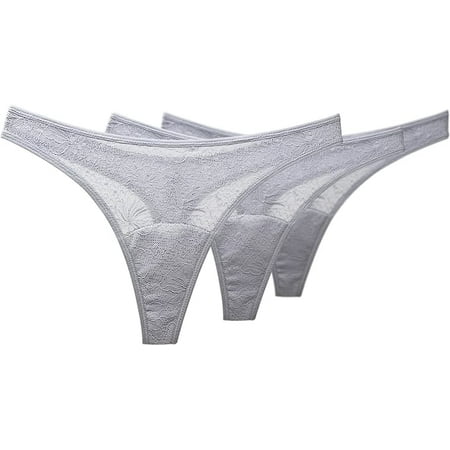 Shero Goodbye Leaks Panty - Lace Thong Gray XXL (3 Pack)
