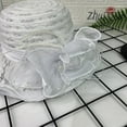 thumbnail image 5 of Womens Hat , Sun Hat for Women , Womens Beach Wear Elegant Lady's French Summer Sun Hat Featuring Delicate Floral Embellishments and a Wide Brim for Beach, 5 of 5