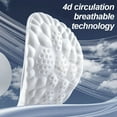 thumbnail image 4 of 2 Pairs 4D Super Thick Memory Foam Insoles Breathable Mesh Sweat Absorption Shoe Pads Sports Running for Shoes PU Sole Orthopedic Insole (2 Pairs Blue,EU35-36), 4 of 7