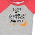 thumbnail image 4 of Inktastic I Love My Godmother to the Moon and Back Boys or Girls Baby Bodysuit, 4 of 5