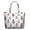 White-44, variant on Tropical Fruit Print Large Capacity Weekender Bag - Lightweight & Durable Tote with Zipper for Women Travelers