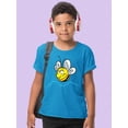 thumbnail image 2 of Happy Bee Flying T-Shirt Juniors -Image by Shutterstock,  Medium, 2 of 4