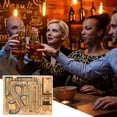 thumbnail image 4 of Cribbage Wars Board Game Kids Adults Family Party Multiplayer Interactive Wooden Portable Continuous Cribbage Board Game Night Essentials Props, 4 of 7