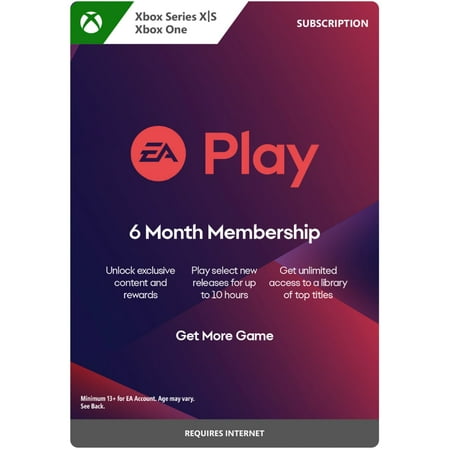 EA Play 6 Month Subscription - Xbox One, Xbox Series X|S [Digital]