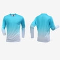 thumbnail image 6 of Ceisia Men's Long Sleeve Sports T-Shirt Gradient Print Quick Dry Moisture Wicking Breathable Stretch Running Gym Top Sky Blue Gifts for Father 5X, 6 of 6