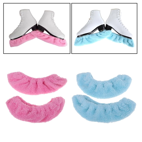 2 Pares De Protectores De De Chaqueta De Cubierta De Hoja De Patín shamjiam Funda para patines de hockey sobre hielo