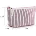 thumbnail image 4 of Bolso de maquillaje de PU para mujer, bolso de niña, bolso de cepillo cosmético, estuche de lápices, monedero (rosa y azul), 2 piezas JAMW Sencillez, 4 of 5