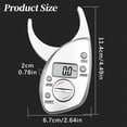 thumbnail image 3 of Digital Body Caliper for Home Use Skinfold Thickness Meter Accurate Body Measurement Tool Handheld Electronic Clip with Lcd Display for Fitness Measuring Tool,Digital Ruler,Tape Measure,Caliper,Laser, 3 of 7