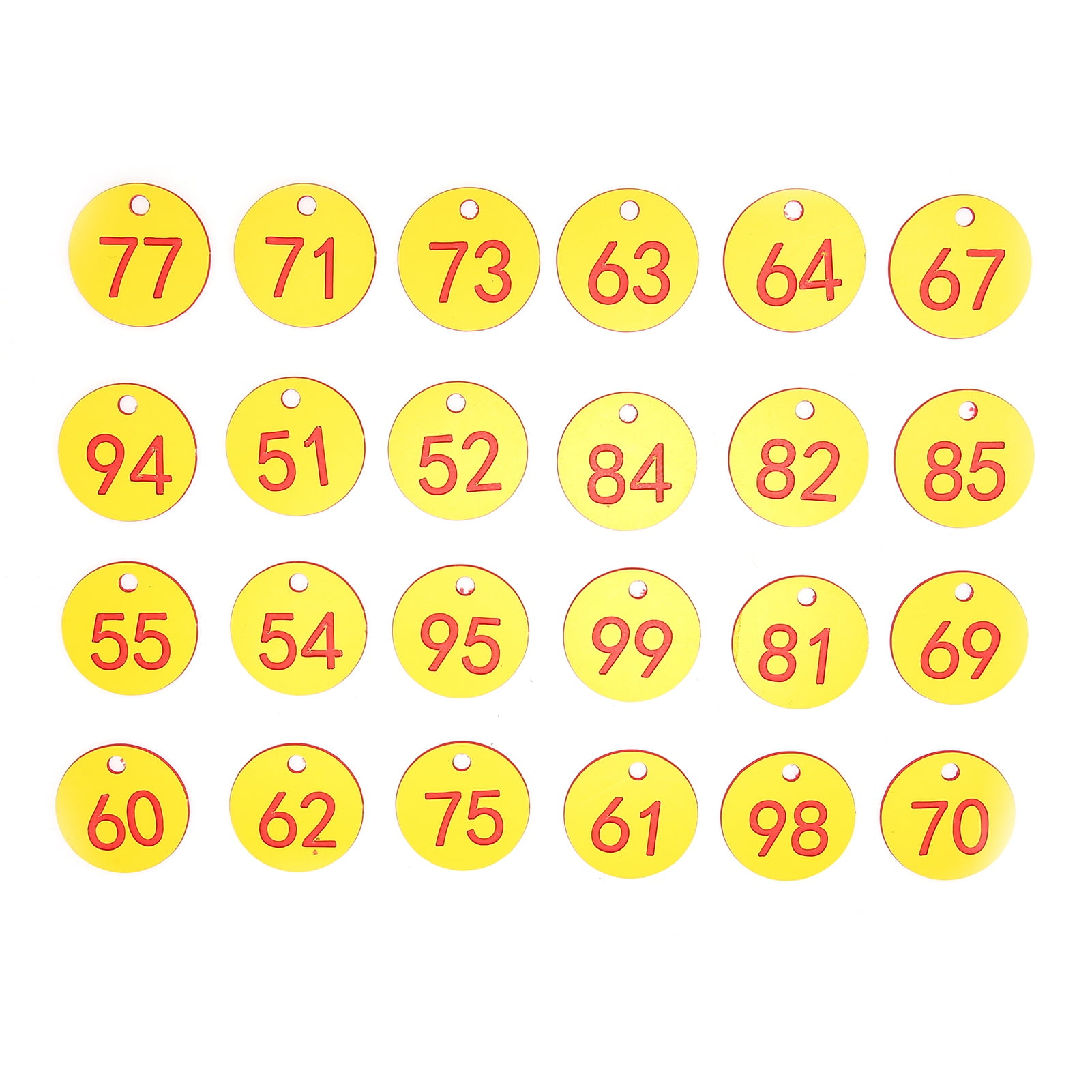 Zerodis 50Pcs Beehive Tag ABS Round Numbered Sign Labels with Hole  Livestock Accessory Red+Yellow,Farm Supplies - Walmart.com