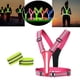 thumbnail image 1 of Chaleco reflectante LED impermeable Cola para correr 3 modos de iluminación ajustable rosa, 1 of 8