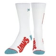 thumbnail image 2 of ODD SOX, Jaws Patch, Fun Graphic Print Crew Socks for Men & Women, Large, 2 of 6
