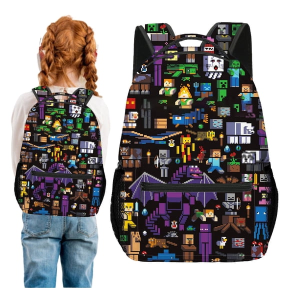 Clearance Sale! 1PC Large Capacity Gaming Backpack, Comfortable Student Bookbag with Laptop Sleeve, Cloth, for Travel & Commuting, (30x20x8cm, Black)