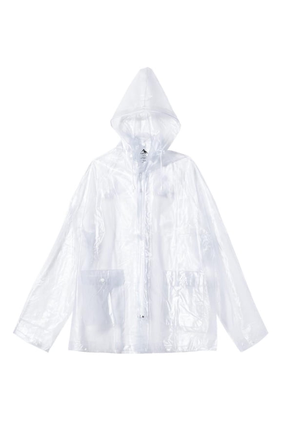 Augusta Drop Ship Adult Clear Rain Jacket
