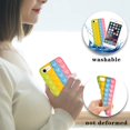 thumbnail image 4 of Fidget Toys Phone Case, Pop It Phone Case,Silicone Soft Protective Case,Pressure & Anxiety Relief Sensory Gadget Mobile Phone Protective Shell（iPhone 11） Blue, 4 of 7